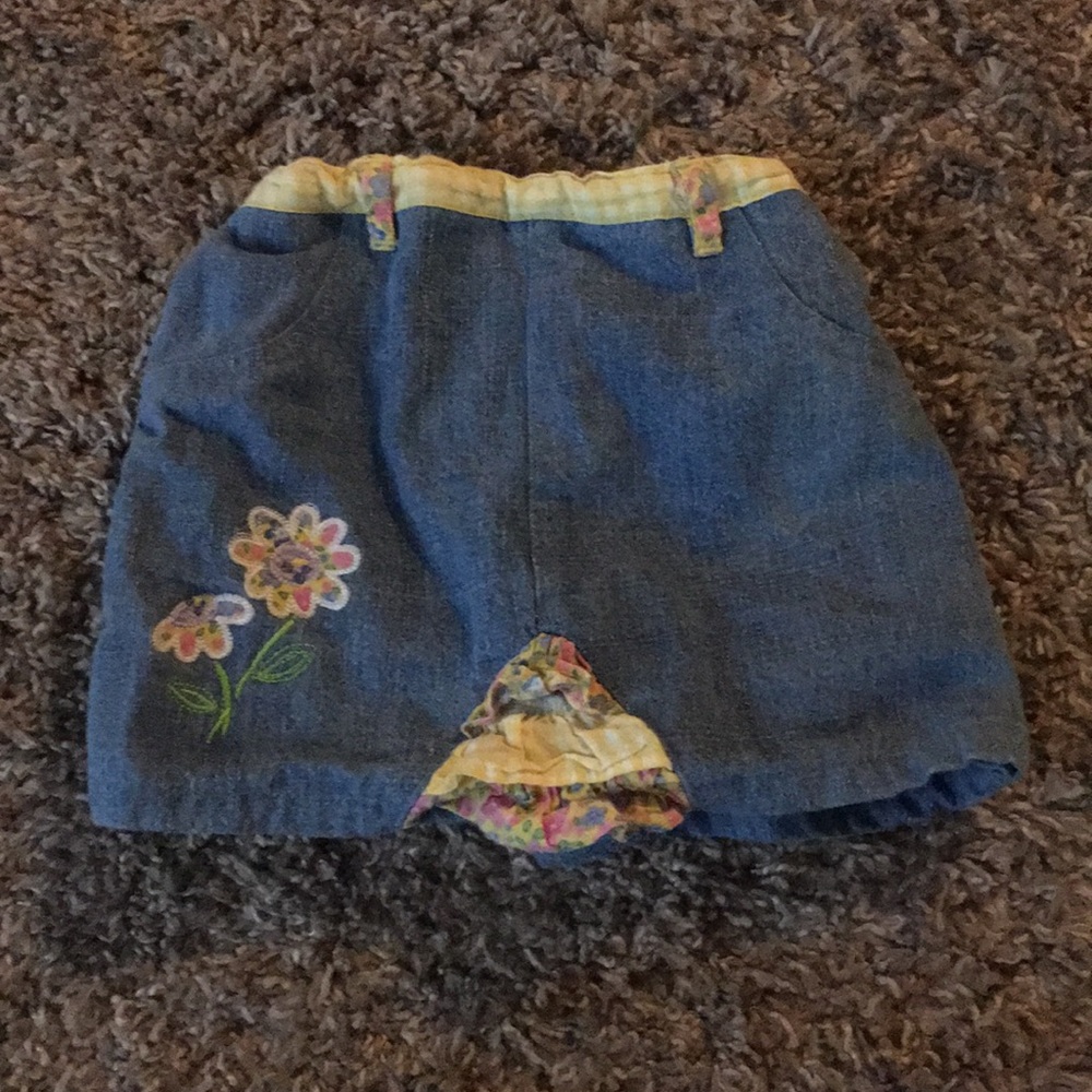 Baby jean skirt